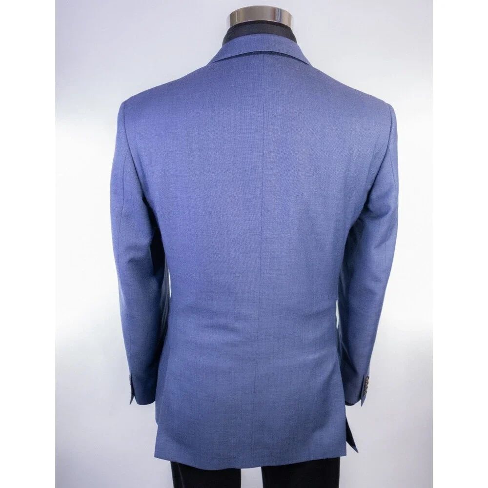 J.Crew Ludlow Tollegno 1900 Sz 38R Wool Sport Coat Blue Two Button Jacket